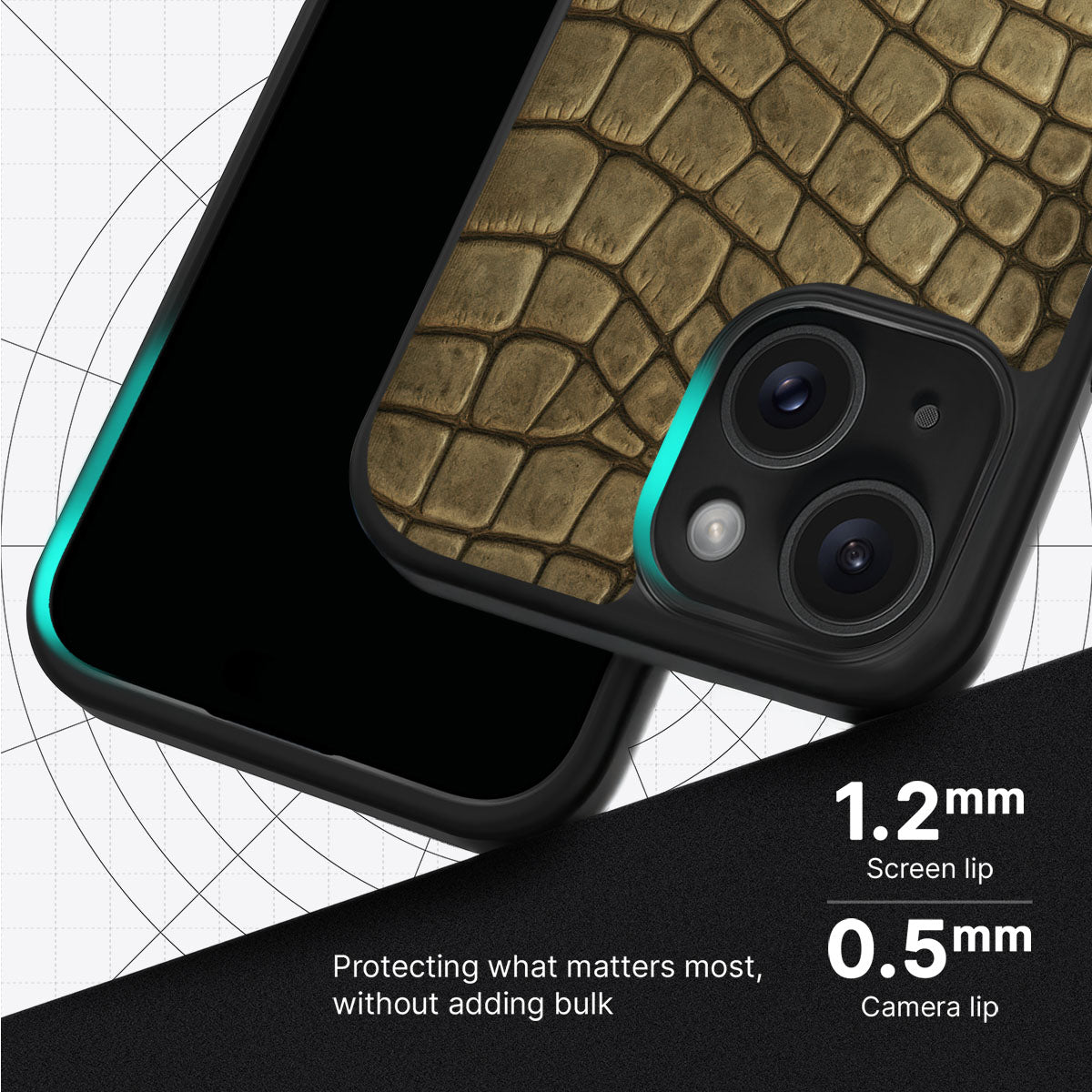 Croc Scales - iPhone 15 Case  #case type_core (magsafe), #case type_core (non magsafe)