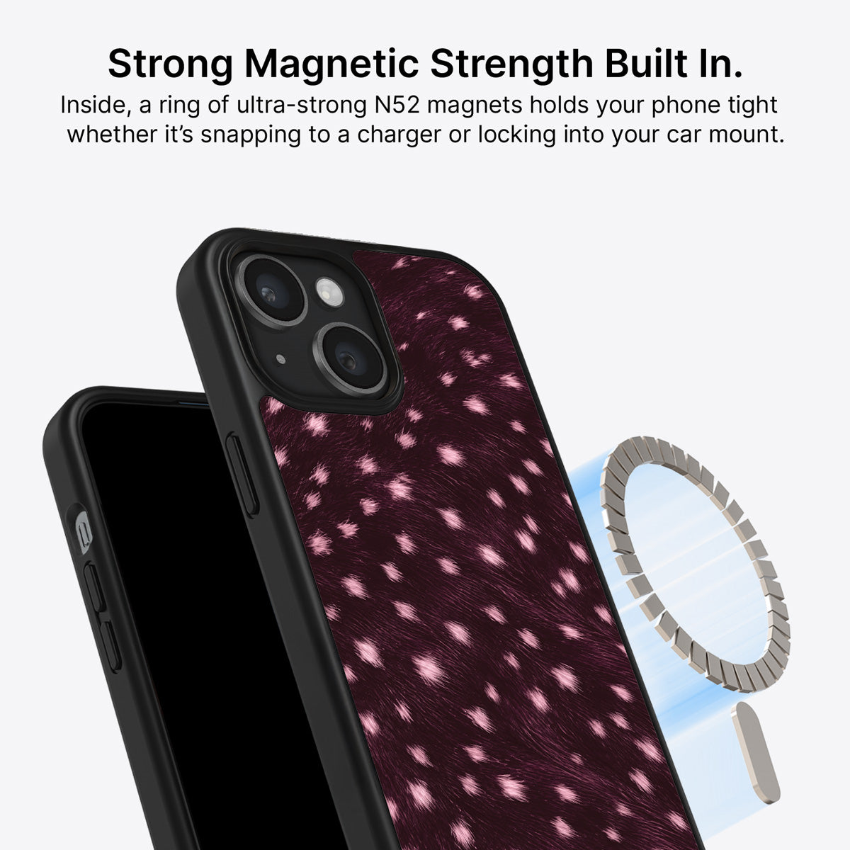 iPhone 15 MagSafe case – Fawn Spots design