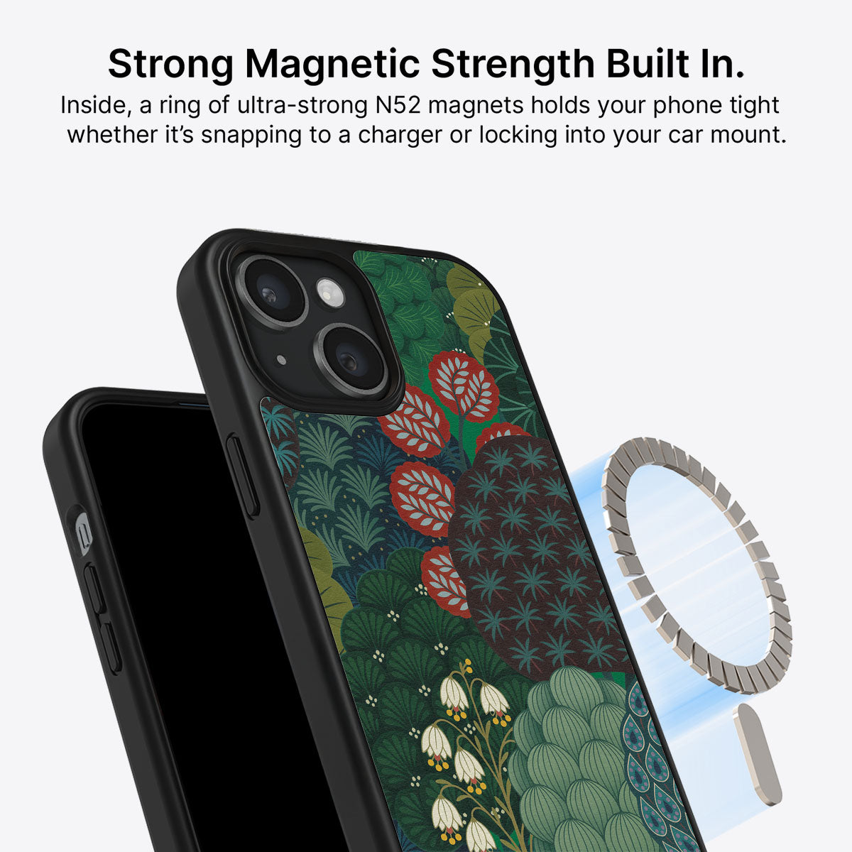 iPhone 15 MagSafe case – Flourishing Forests design
