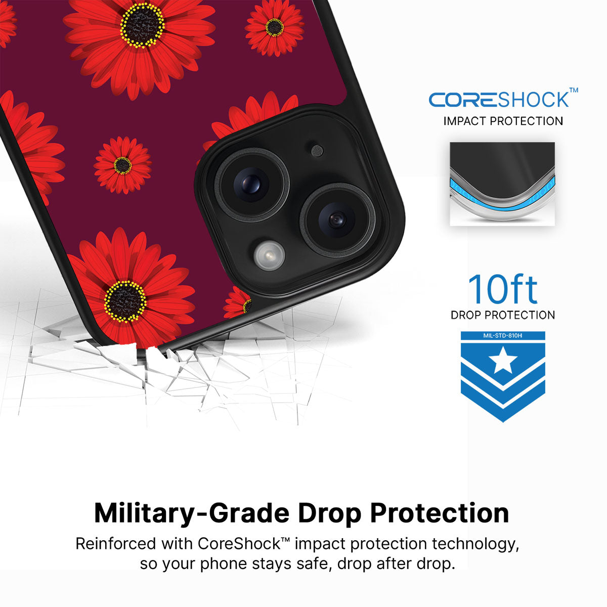 Gerbera Daisy - iPhone 15 Case #case type_core (magsafe), #case type_core (non magsafe)