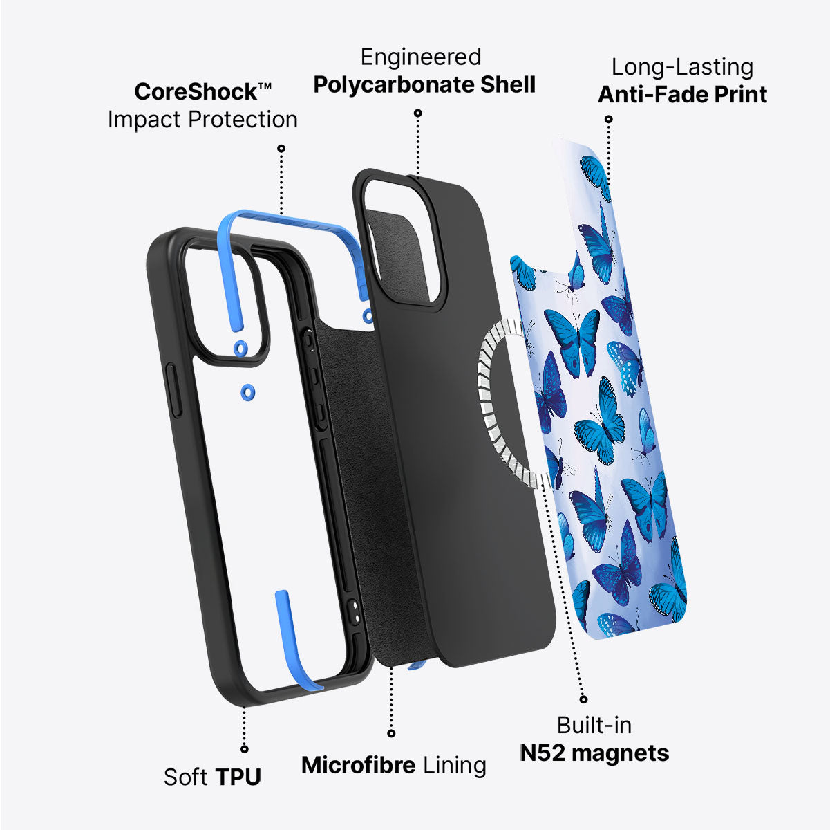 Magic Butterflies - iPhone 15 Case