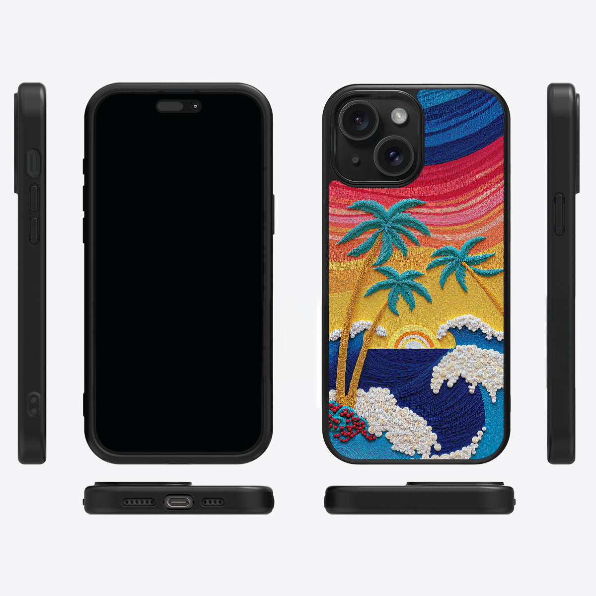 Tropical Designer iPhone 15 Case – Paper Tropics | MagSafe