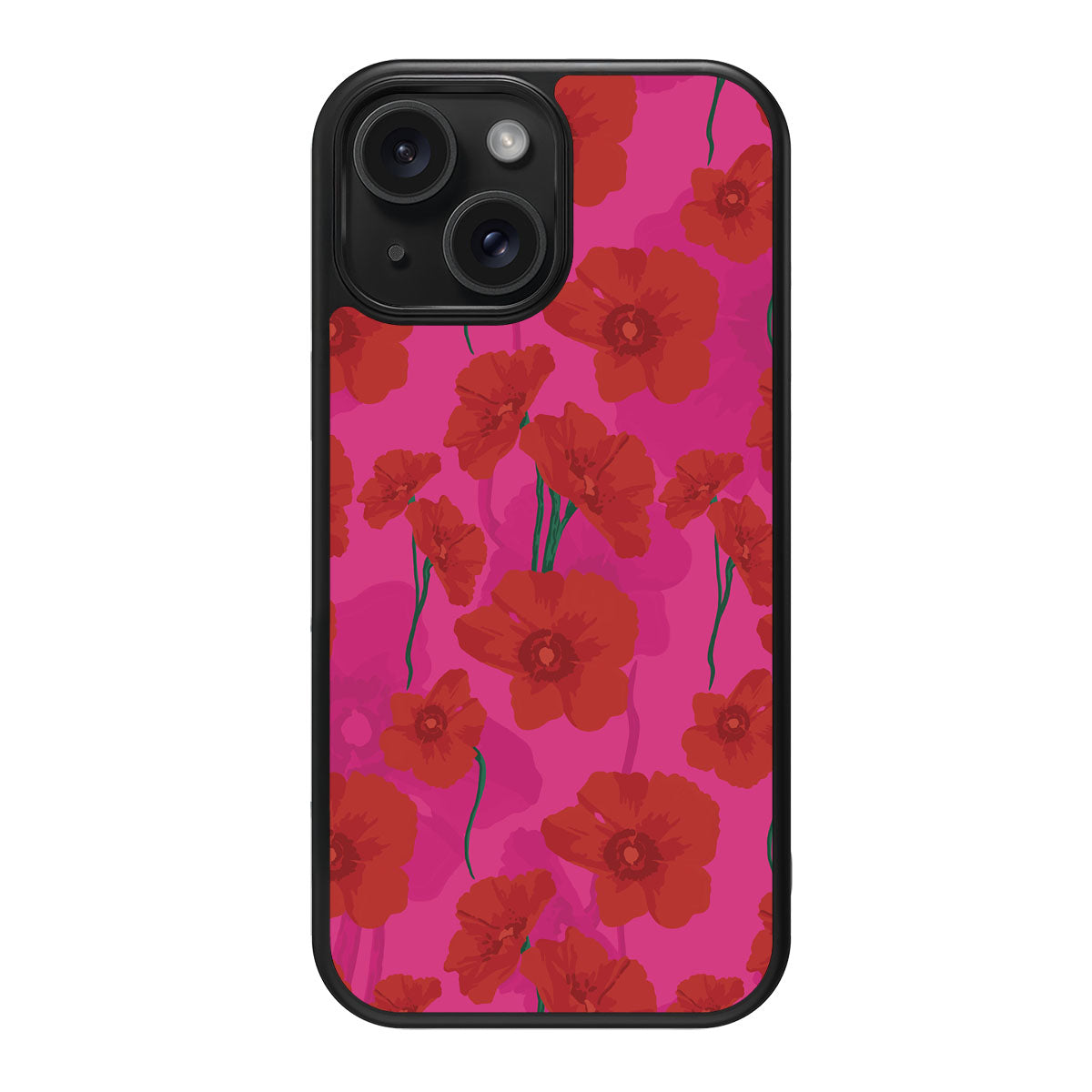 Pink Poppies - iPhone 15 Case #case type_core (magsafe), #case type_core (non magsafe)