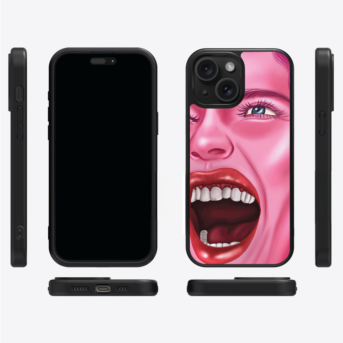 Pink Rage - iPhone 15 Case #case type_core (magsafe), #case type_core (non magsafe)