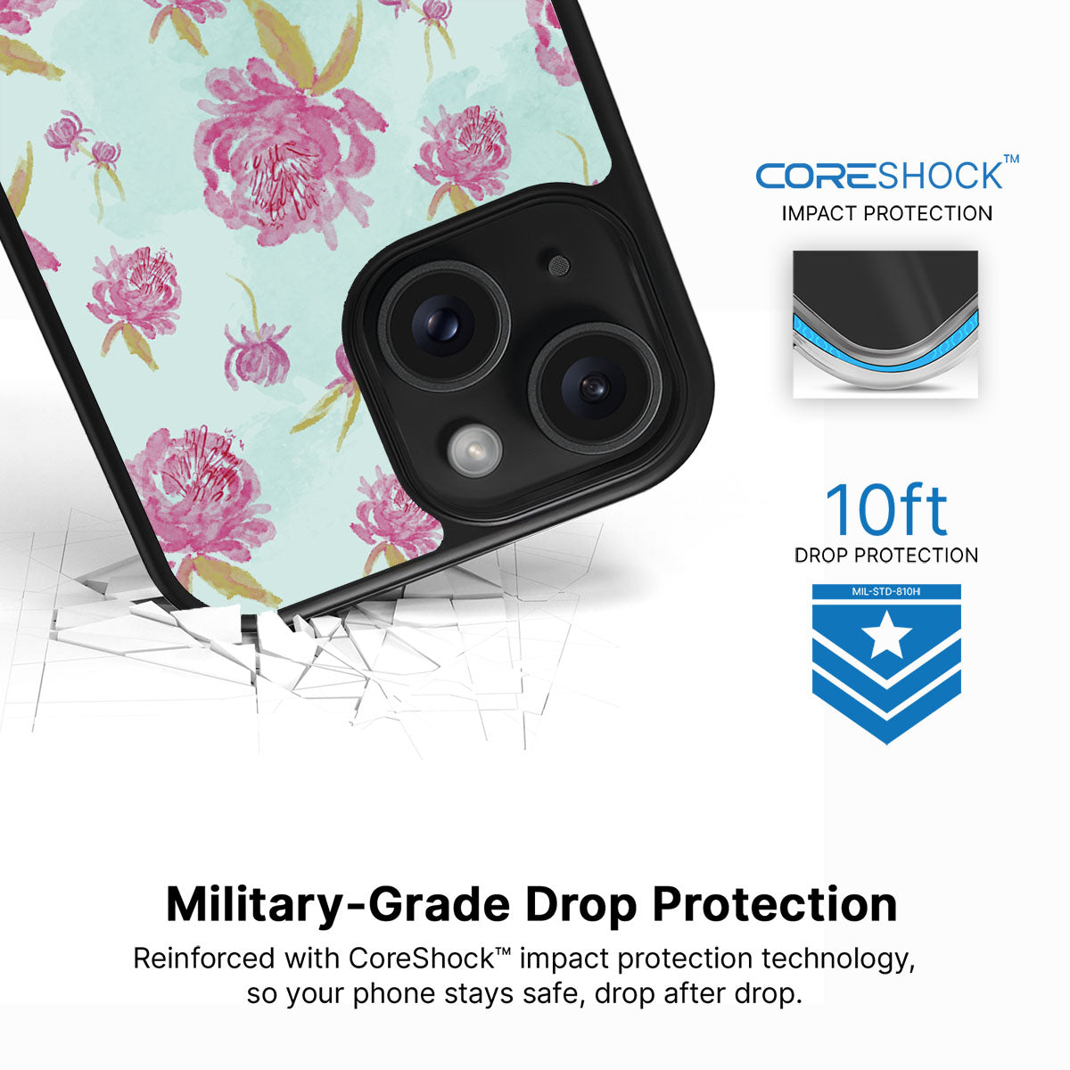 Rose Impressions - iPhone 15 Case #case type_core (magsafe), #case type_core (non magsafe)