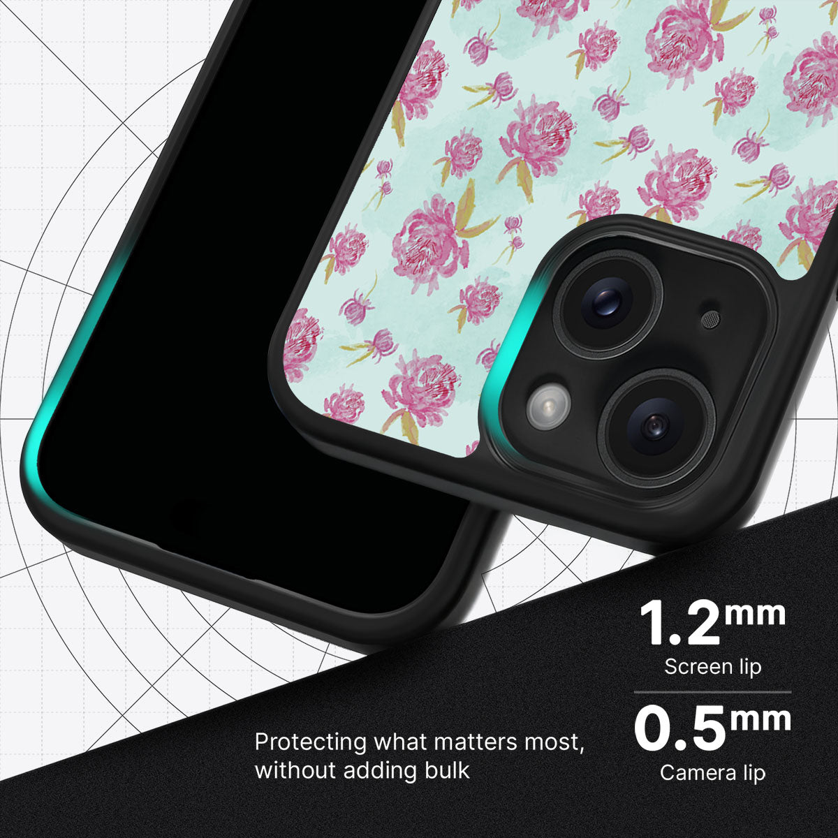 Rose Showers - iPhone 15 Case #case type_core (magsafe), #case type_core (non magsafe)