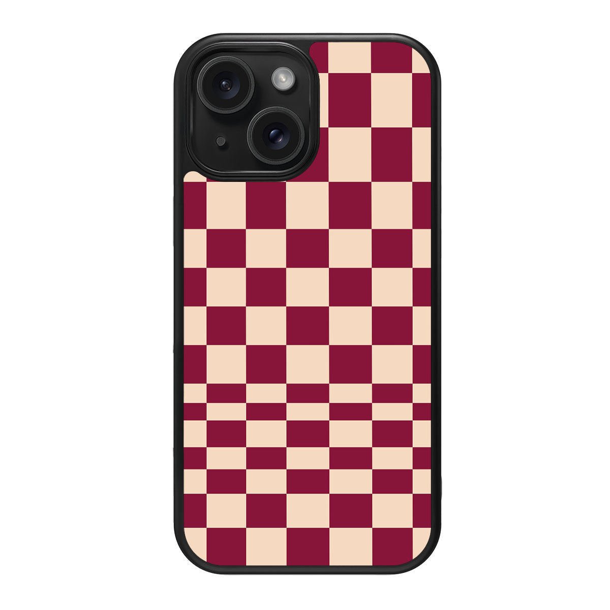 Rouge Board design back view – iPhone 15 case