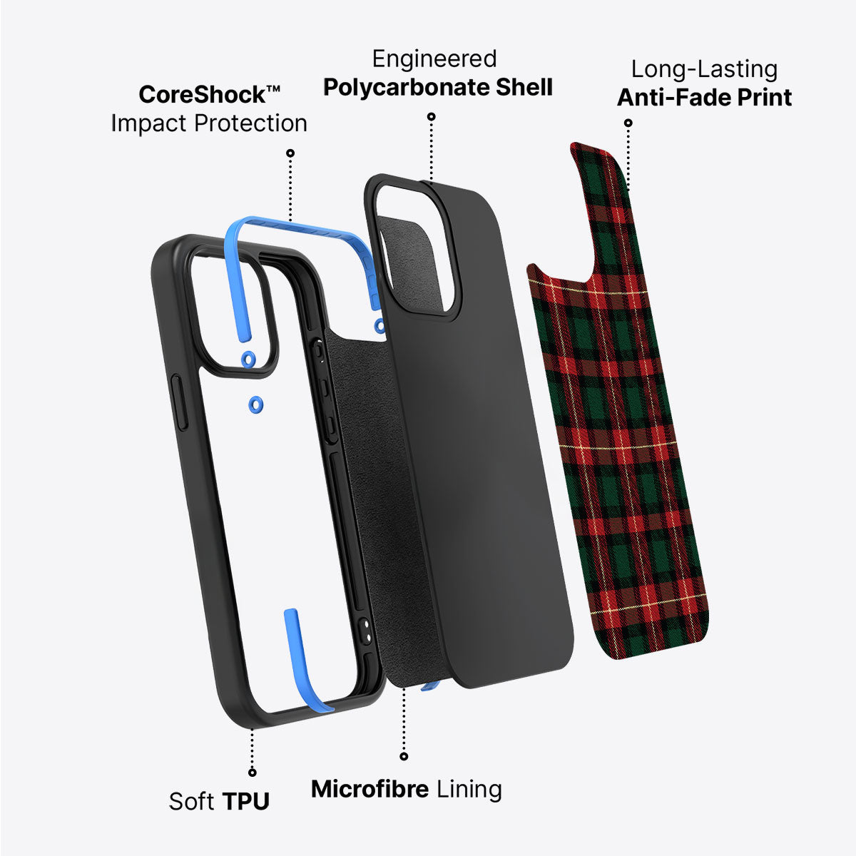 Royal Tartan - iPhone 15 Case #case type_core (non magsafe)