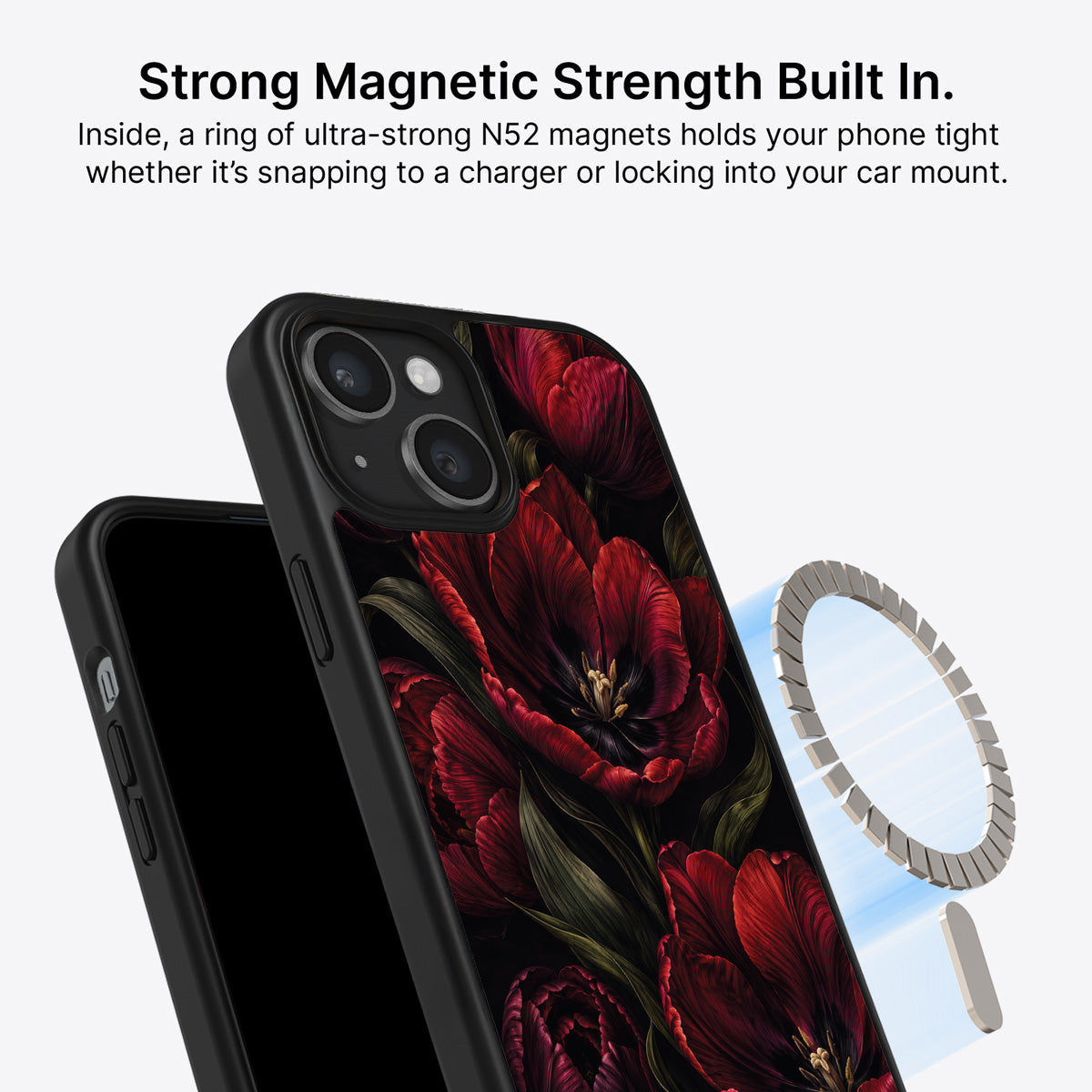 iPhone 15 MagSafe case – Scarlet Hour design
