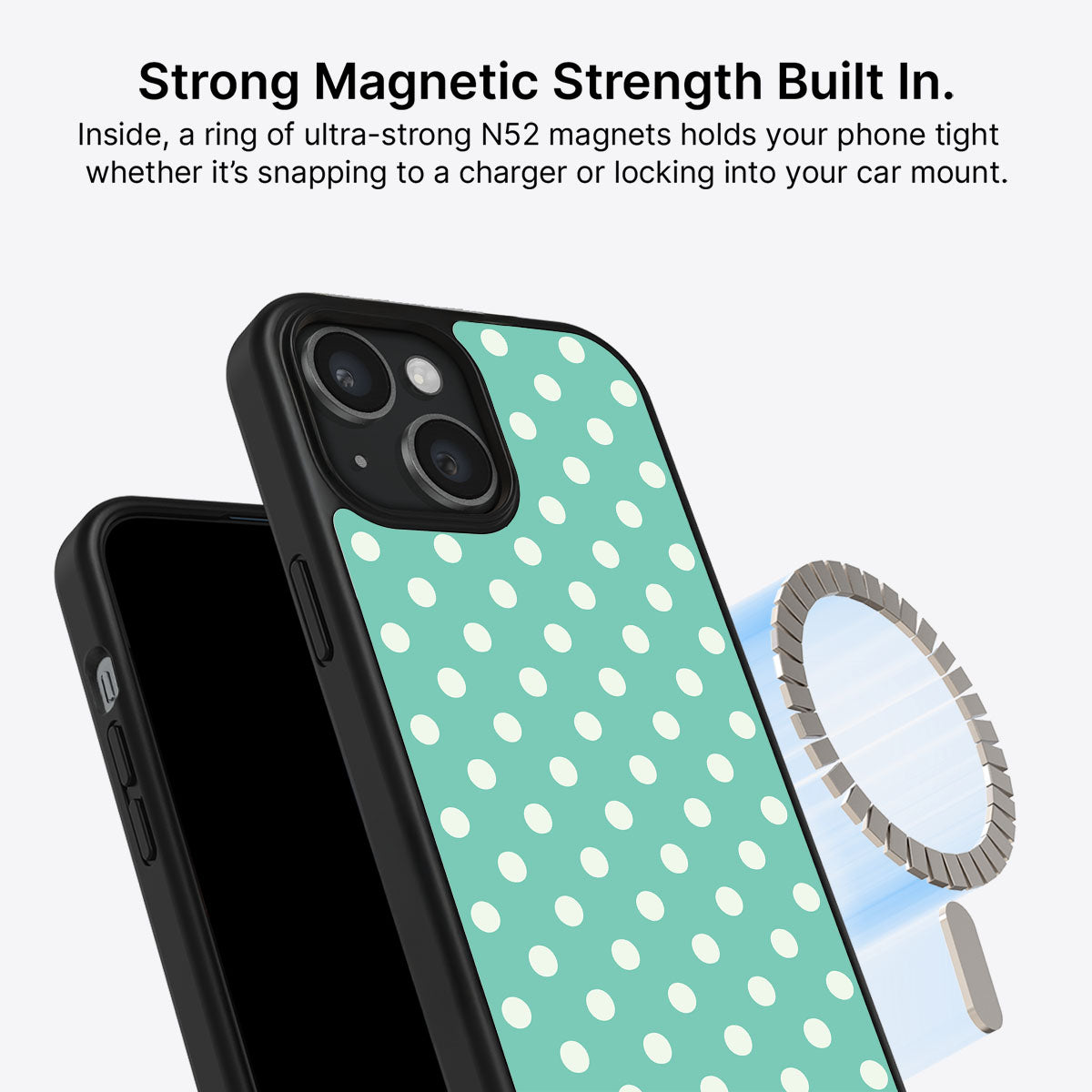 iPhone 15 MagSafe case – Sea Pearls design
