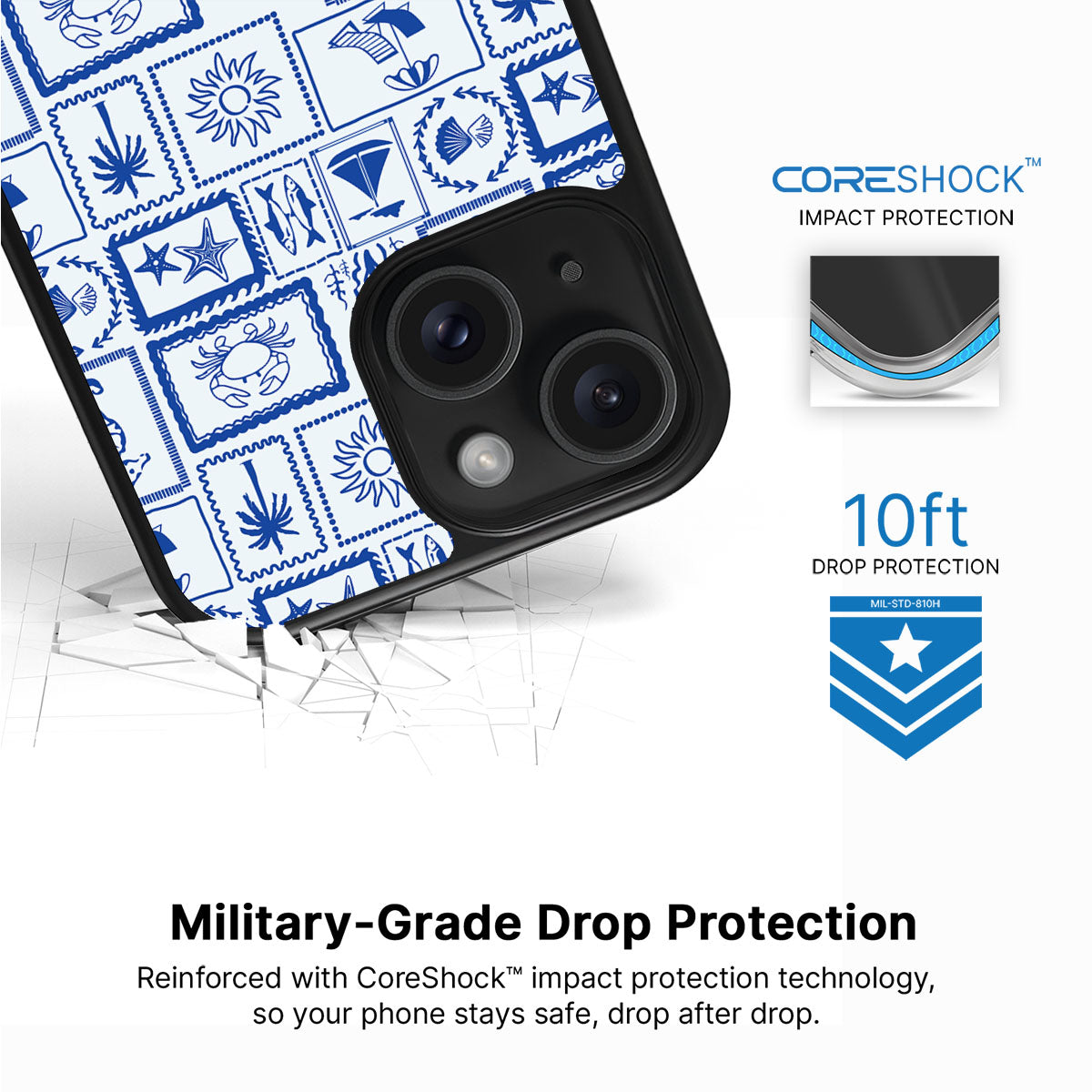 Seaside Sketches - iPhone 15 Case #case type_core (magsafe), #case type_core (non magsafe)