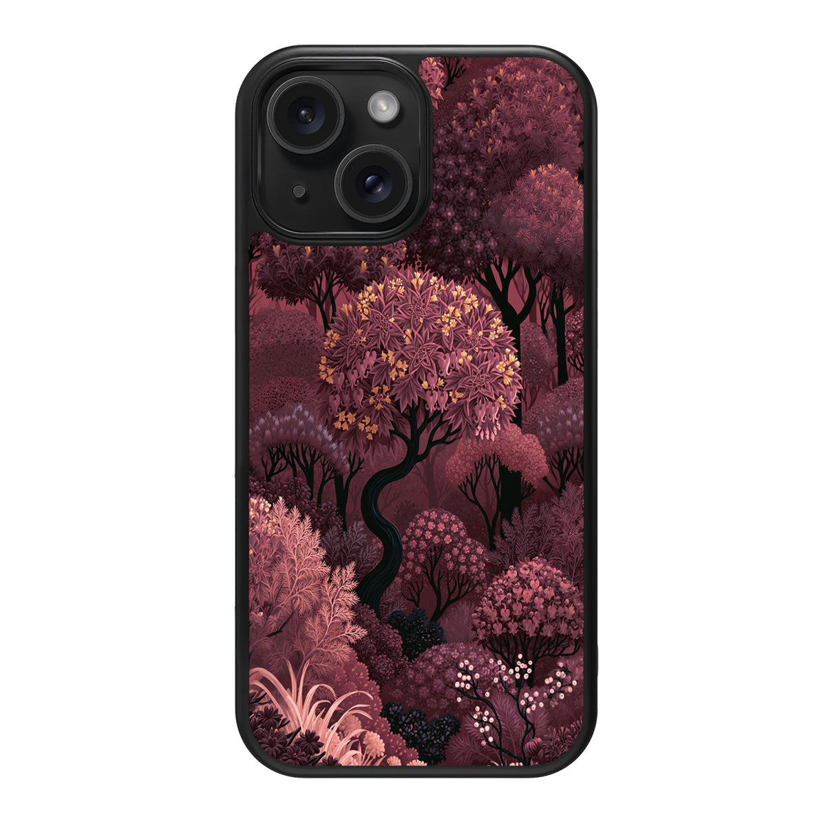 Velvet Reverie design back view – iPhone 15 case