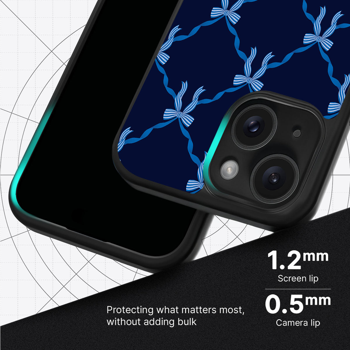 Azure Elegance - iPhone 15 Plus Case