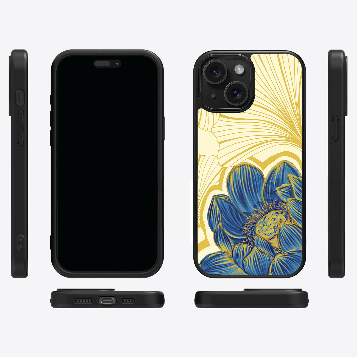 Blue Lotus - iPhone 15 Plus Case #case type_core (magsafe), #case type_core (non magsafe)