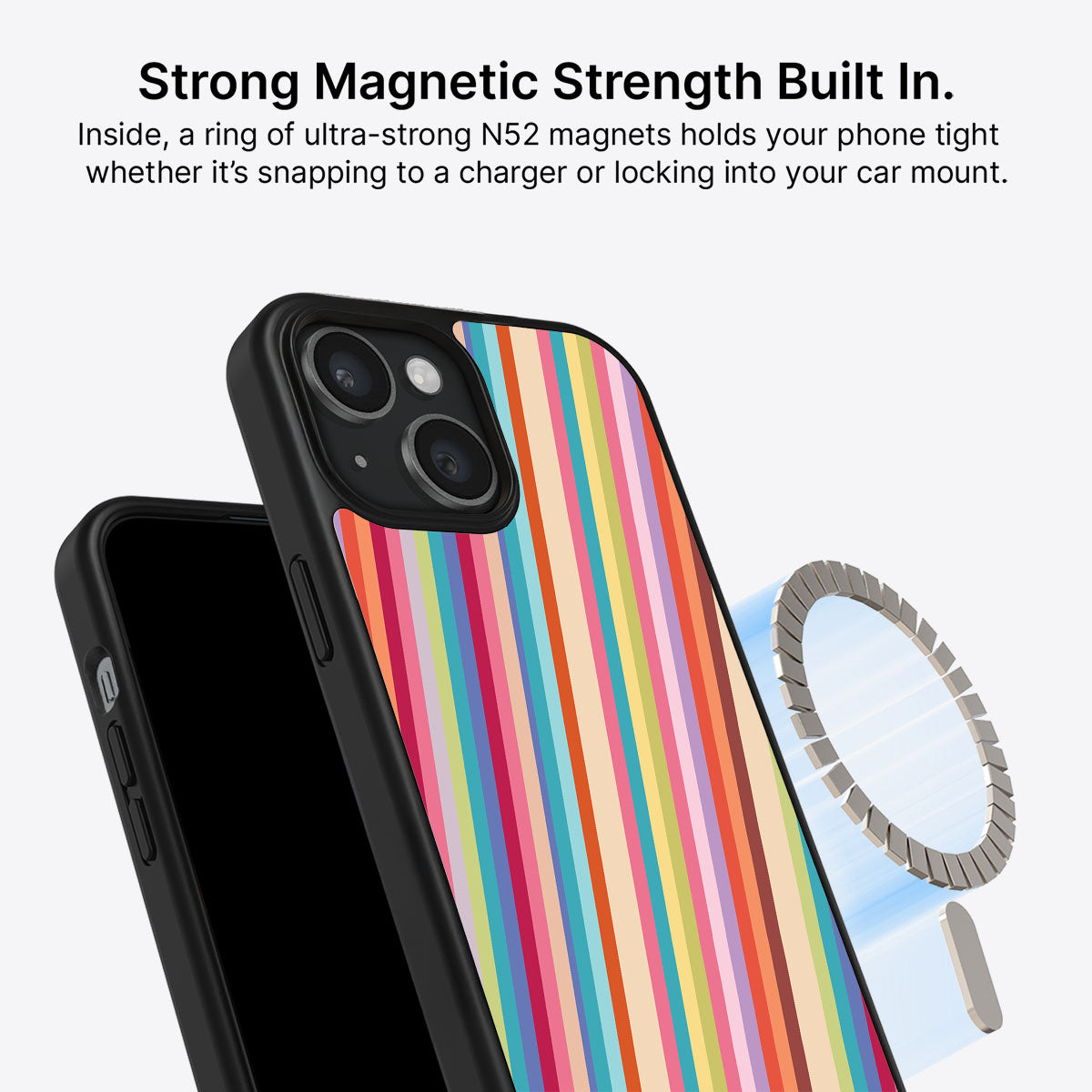 Candy Stripe - iPhone 15 Plus Case #case type_core (magsafe)