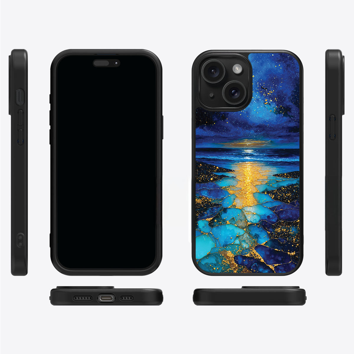 Ocean Designer iPhone 15 Plus Case – Cosmic Seascape | MagSafe