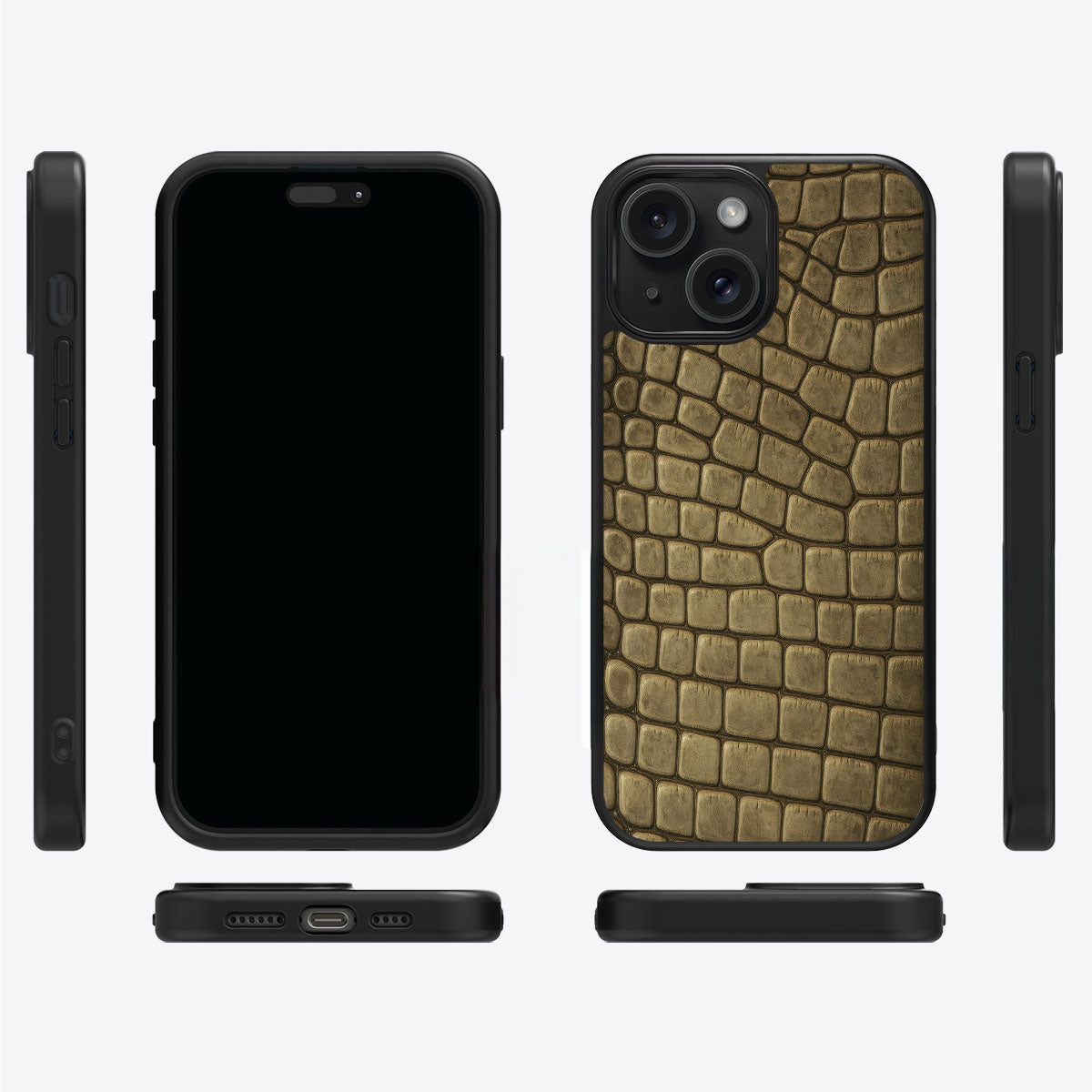 Croc Scales - iPhone 15 Plus Case  #case type_core (magsafe), #case type_core (non magsafe)