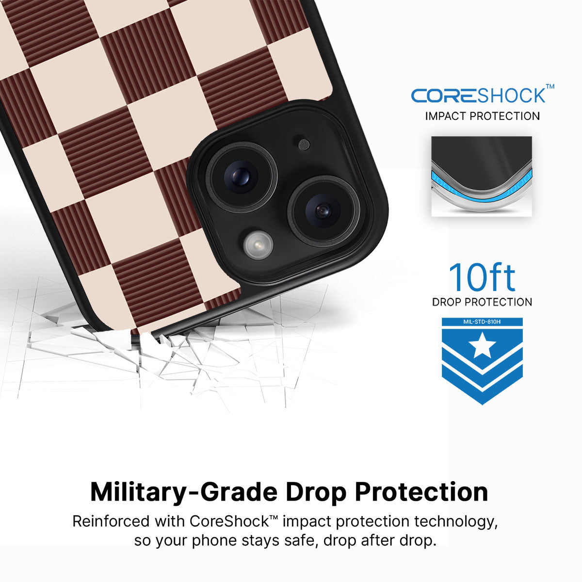 Elegance Espresso - iPhone 15 Plus Case #case type_core (magsafe), #case type_core (non magsafe)