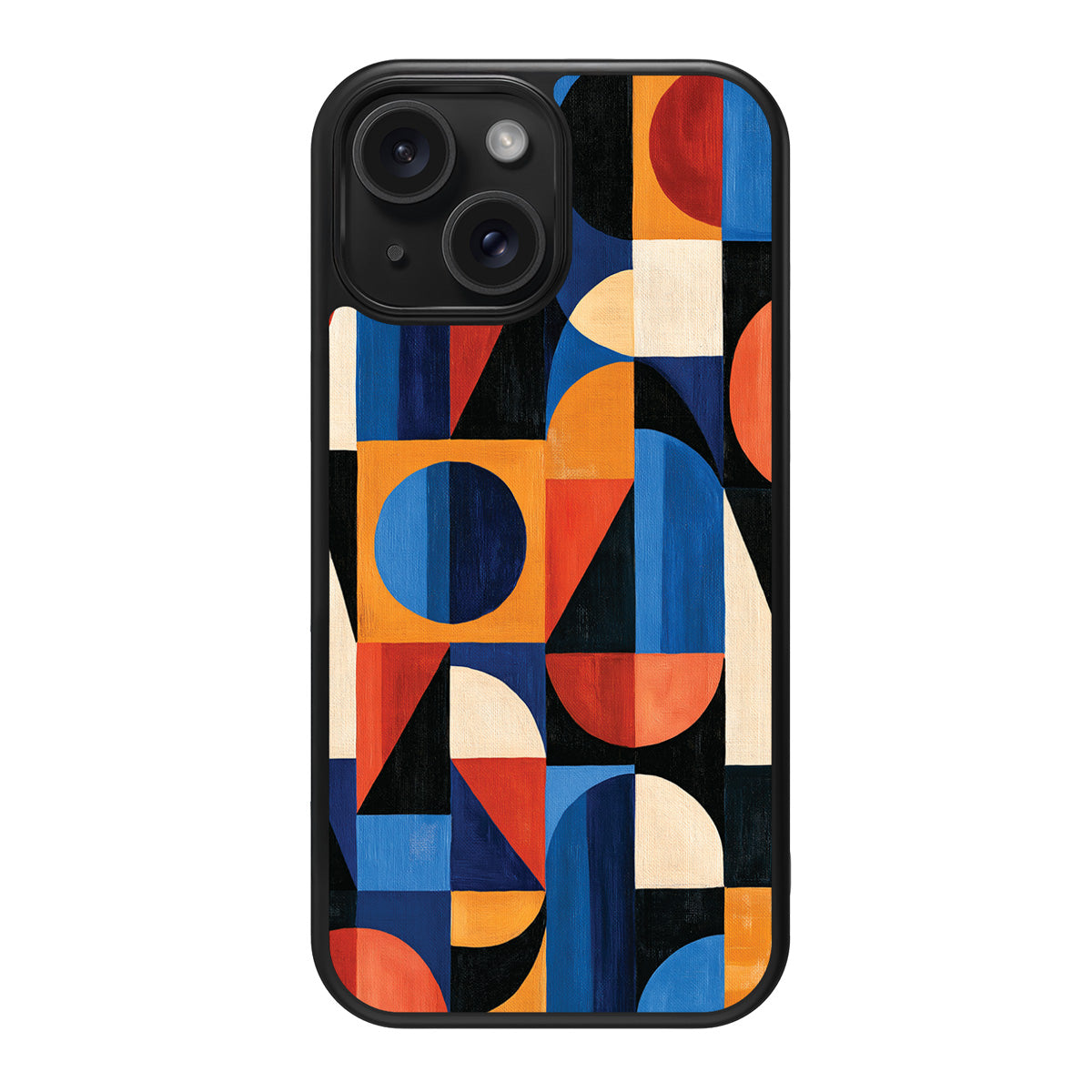 Modernist Muse design back view – iPhone 15 Plus case