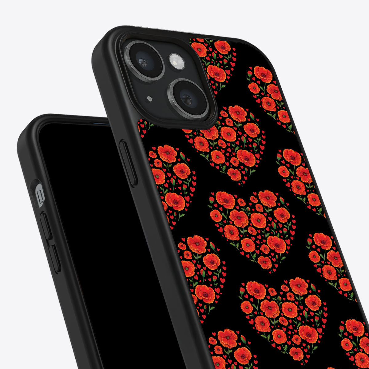 Poppy Heart - iPhone 15 Plus Case #case type_core (non magsafe)