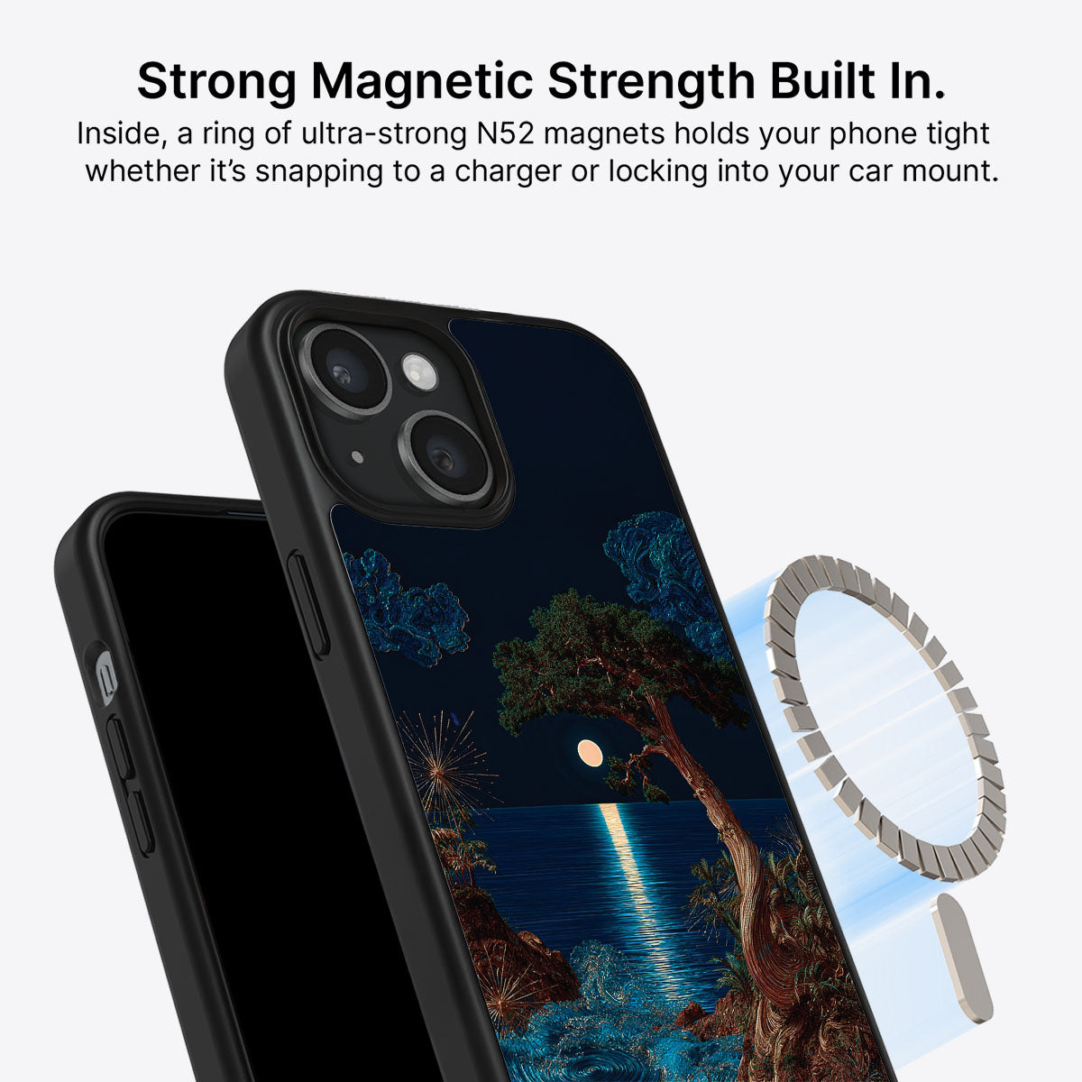 iPhone 15 Plus MagSafe case – Quiet Moon design