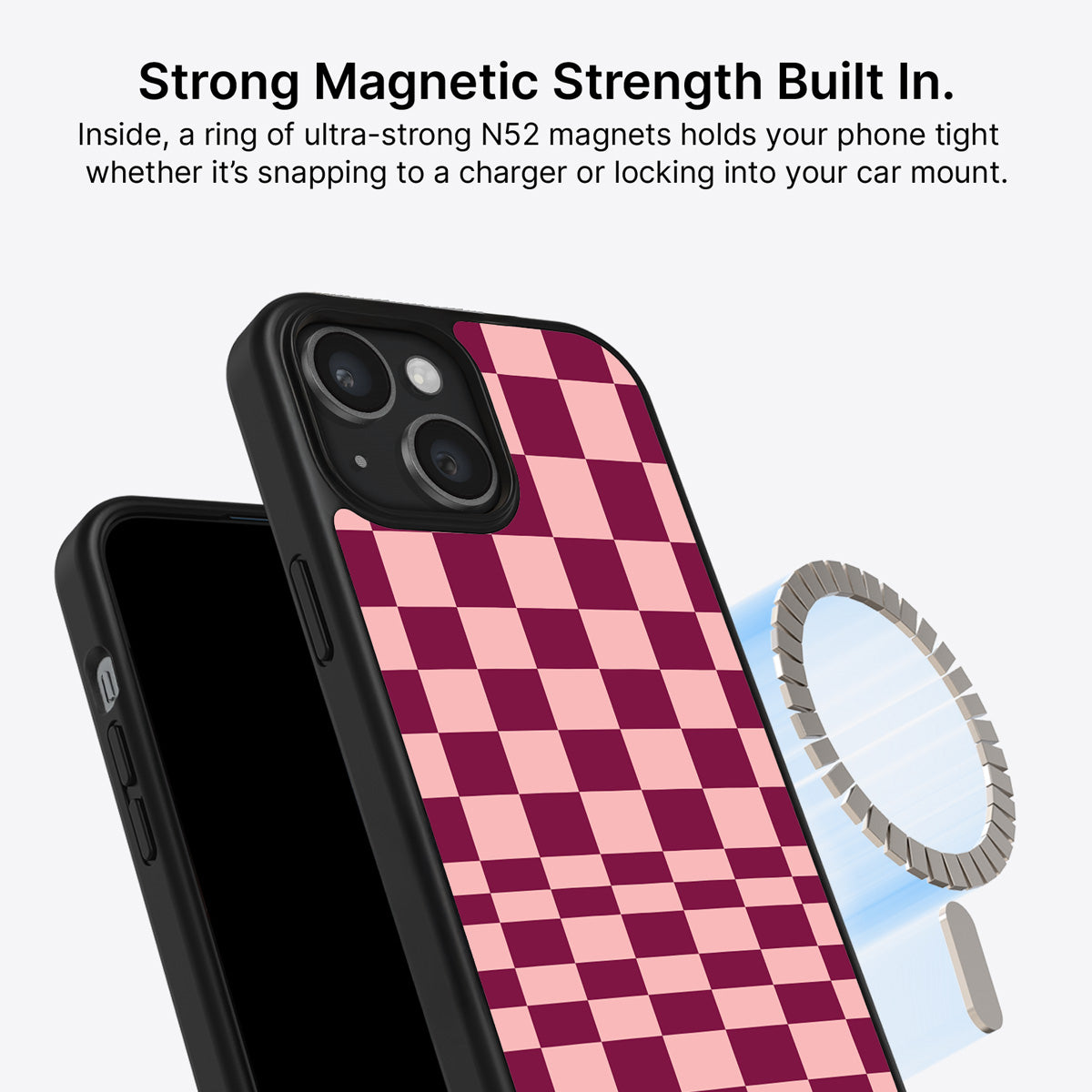 iPhone 15 Plus MagSafe case – Rouge Board design