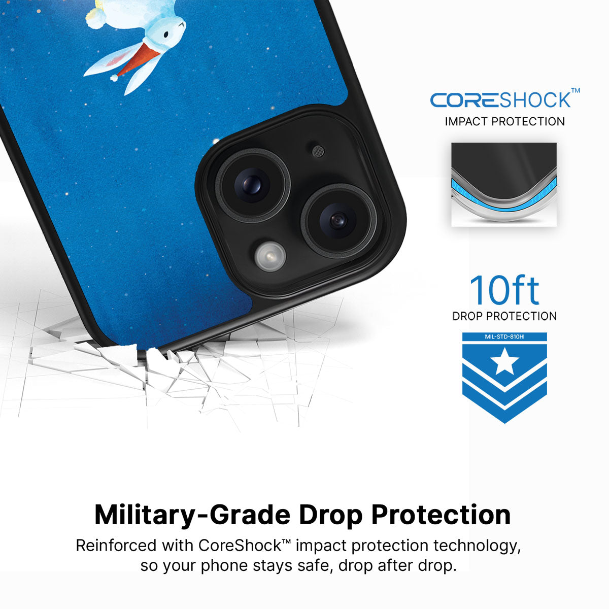 Santa Bunny - iPhone 15 Plus Case #case type_core (magsafe), #case type_core (non magsafe)