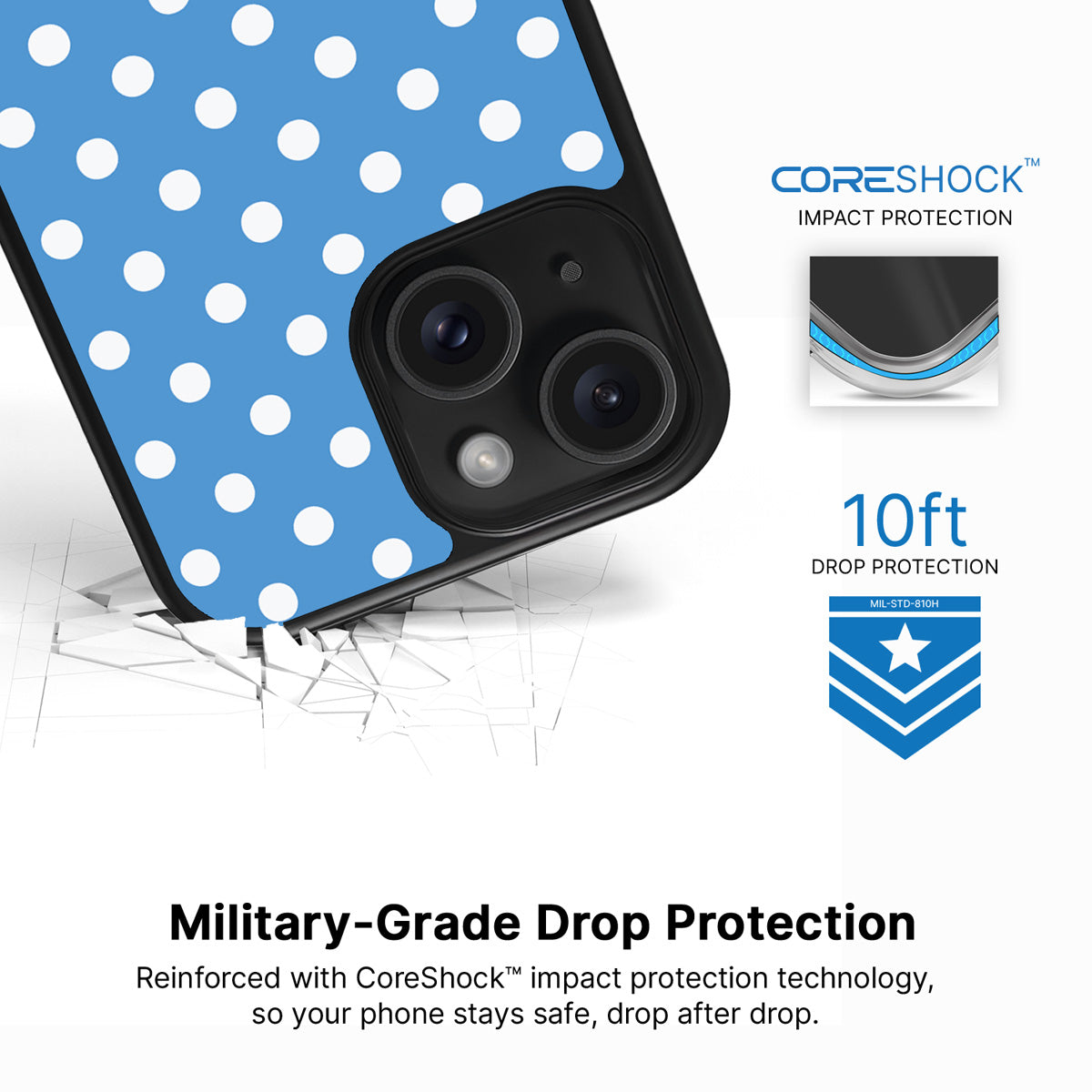 Summer Breeze iPhone 15 Plus case with drop protection