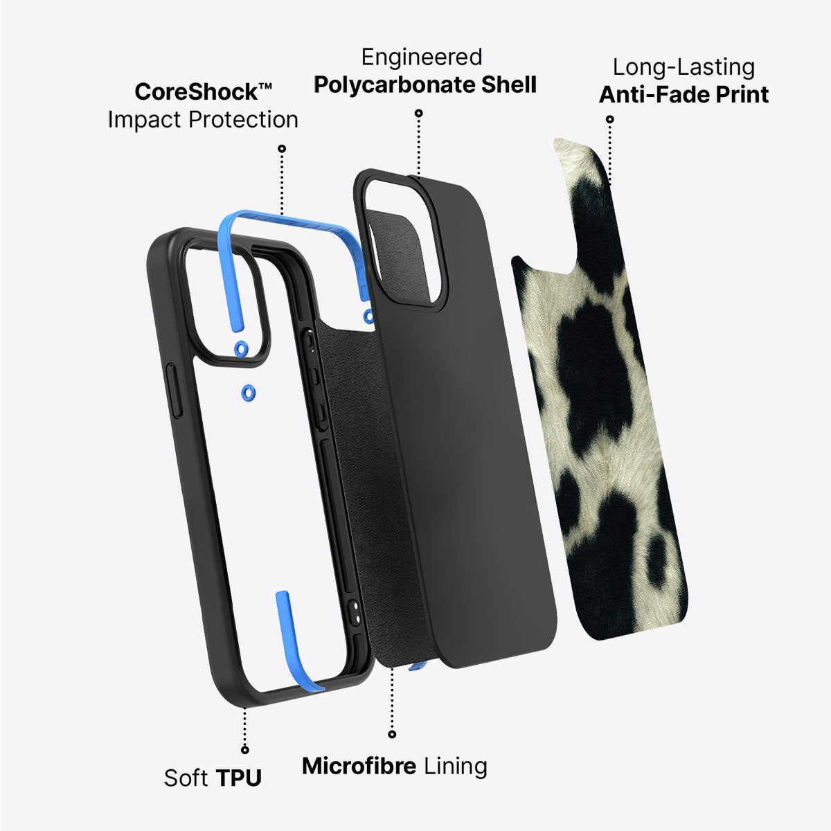 Swiss Cow - iPhone 15 Plus Case  #case type_core (non magsafe)