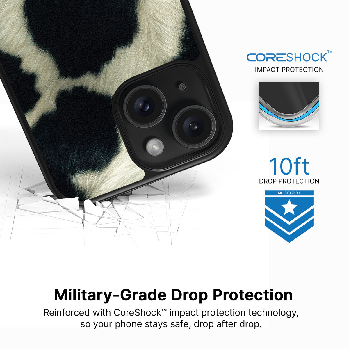 Swiss Cow - iPhone 15 Plus Case  #case type_core (magsafe), #case type_core (non magsafe)