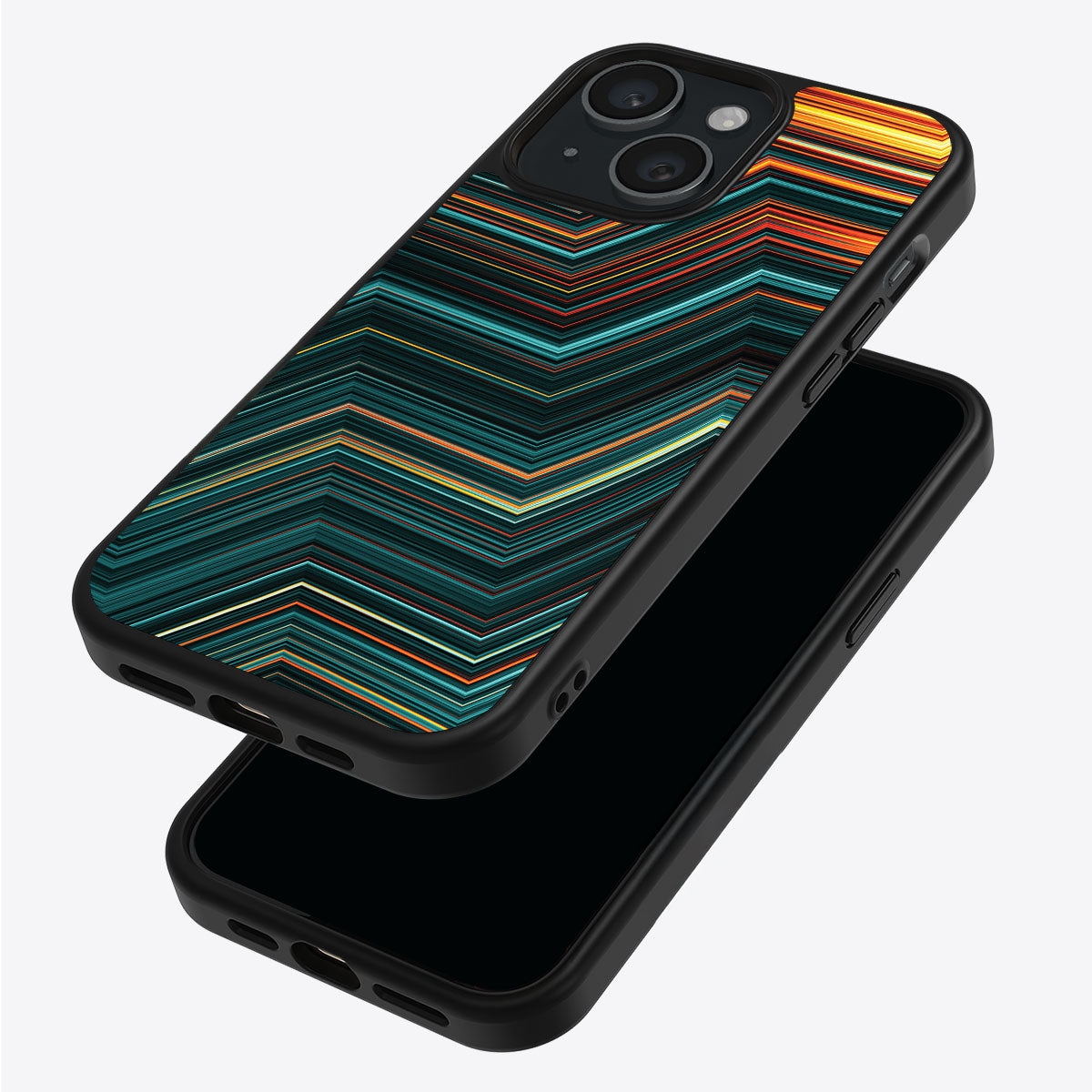 Techno Waves - iPhone 15 Plus Case #case type_core (magsafe), #case type_core (non magsafe)
