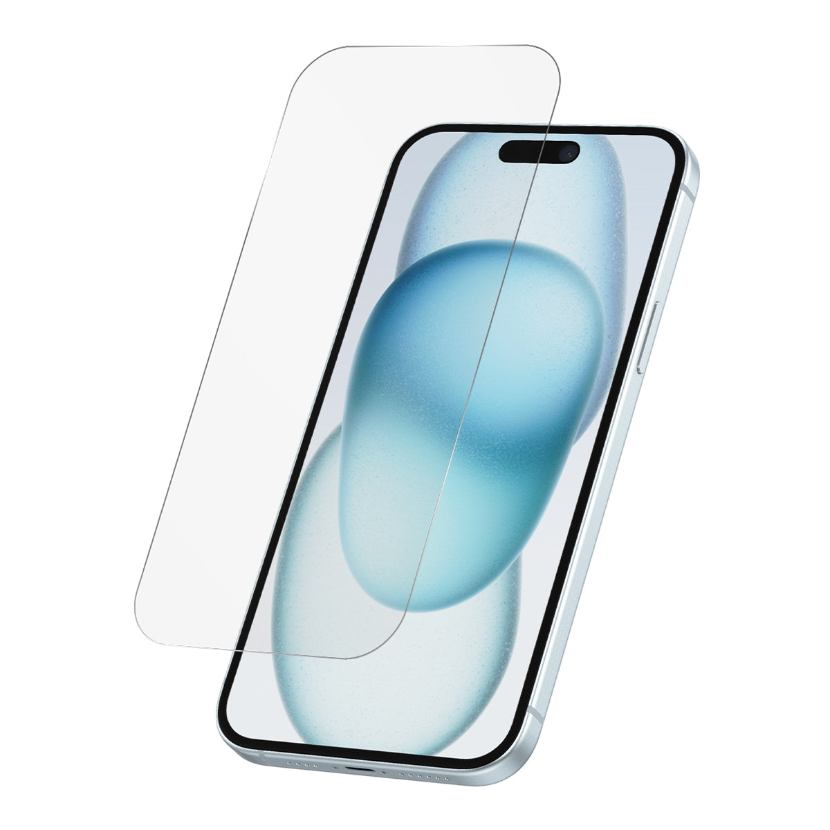 iPhone 15 Plus screen protector – clear strengthened glass with 2.5D curved edges, pack of 2