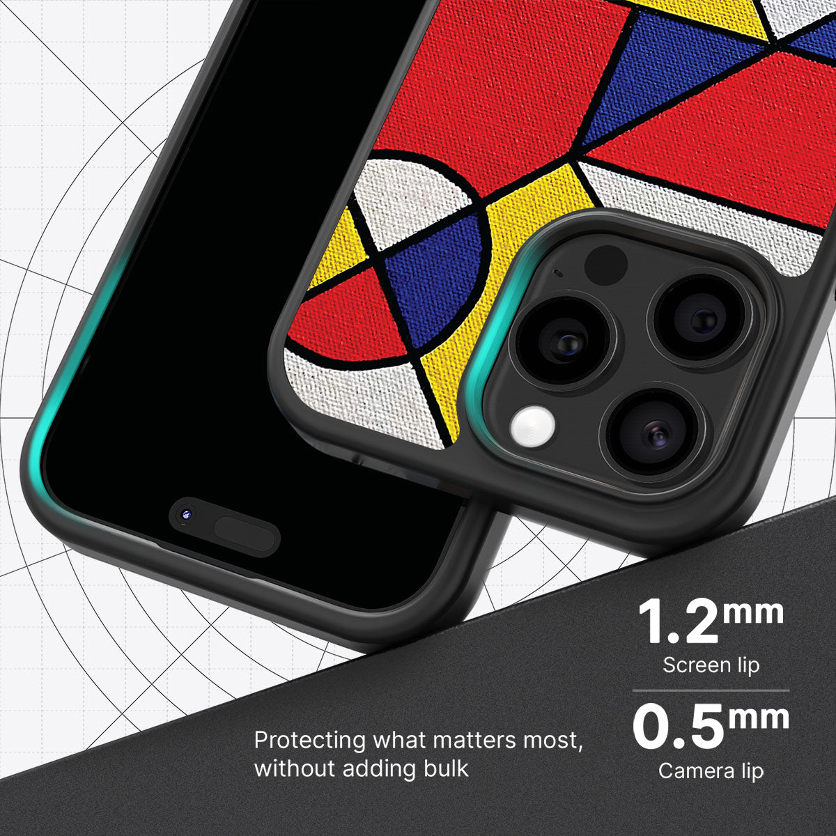 Bauhaus Proper - iPhone 15 Pro Case #case type_core (magsafe), #case type_core (non magsafe)