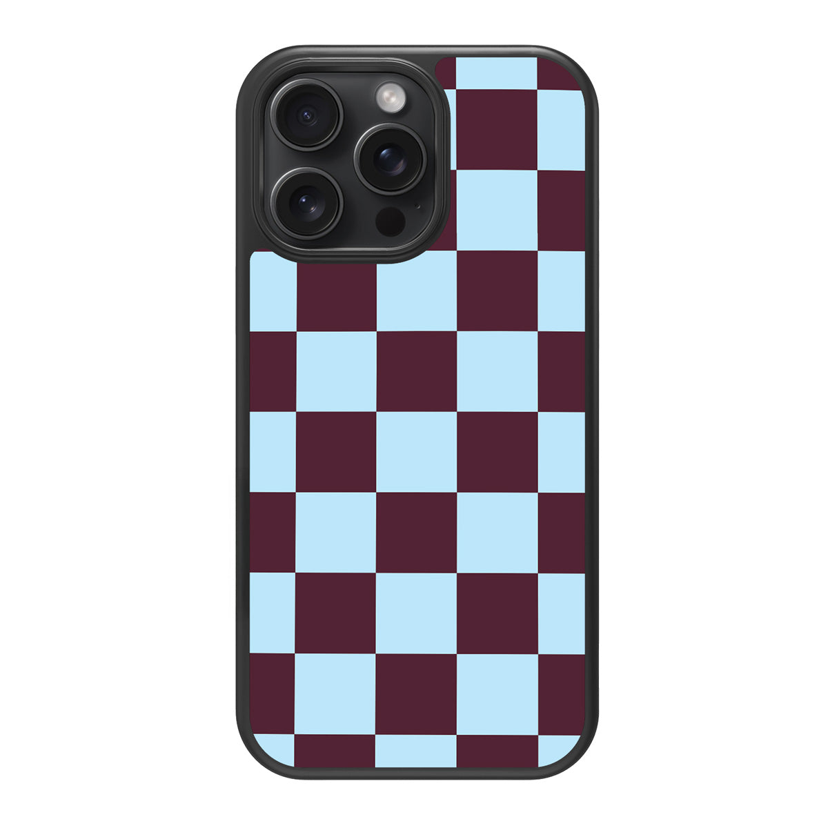 Cabernet Tile design back view – iPhone 15 Pro case