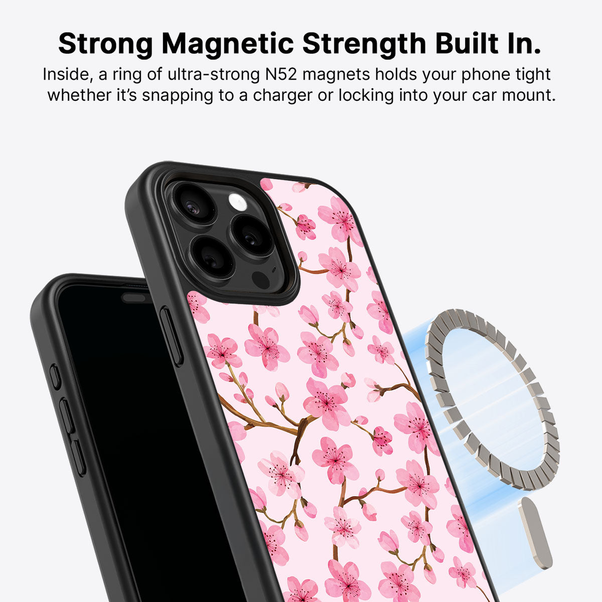 Cherry Blossom - iPhone 15 Pro Case #case type_core (magsafe)