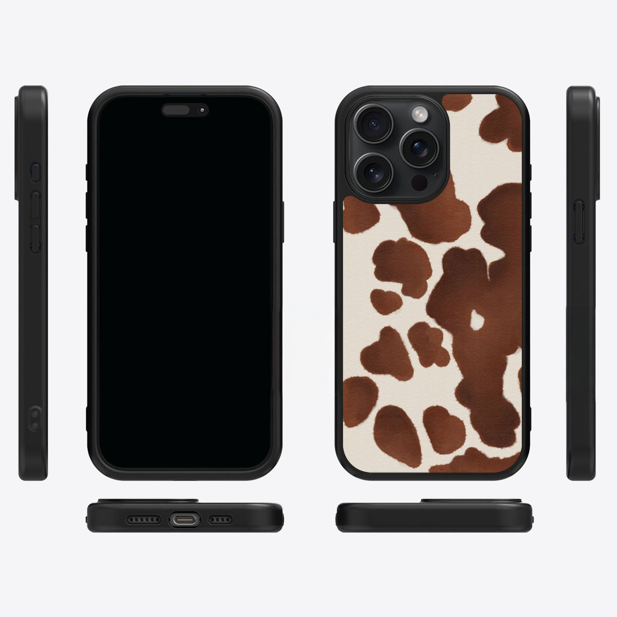 Cocoa Cow iPhone 15 Pro case cover – multi-angle view