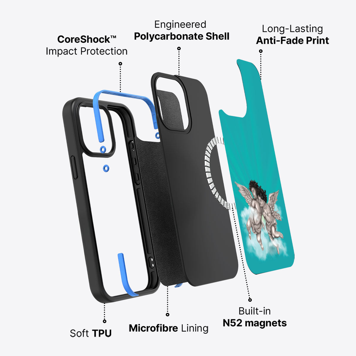 Guardian Angels - iPhone 15 Pro Case #case type_core (magsafe)