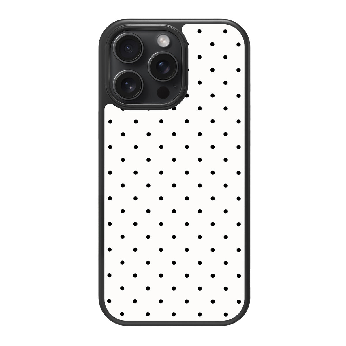 Ivory Sprinkle design back view – iPhone 15 Pro case