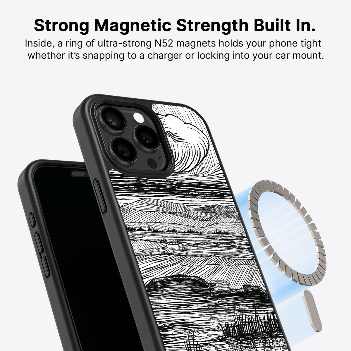 Linear Landscape - iPhone 15 Pro Case #case type_core (magsafe)