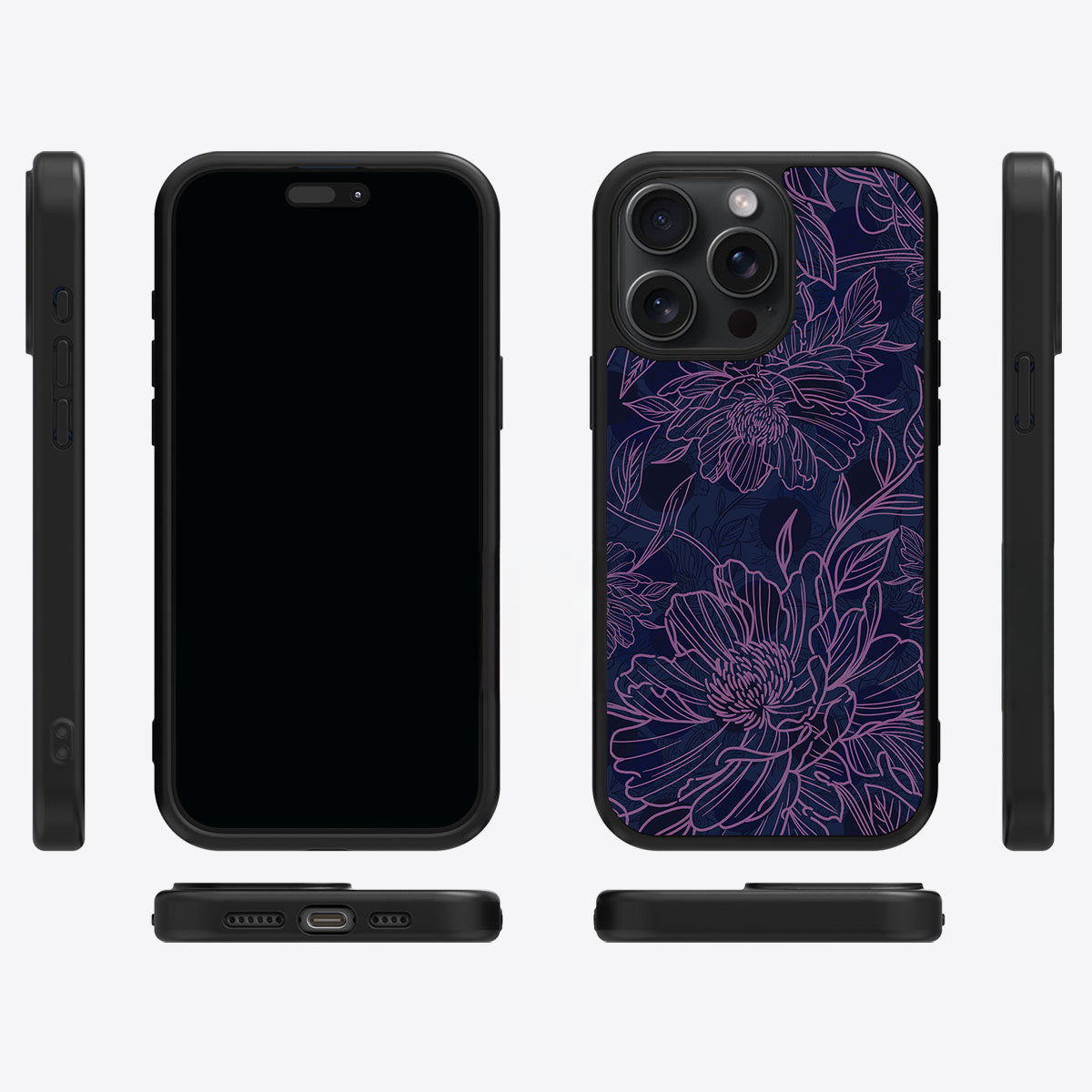 Luminous Blooms - iPhone 15 Pro Case #case type_core (magsafe), #case type_core (non magsafe)