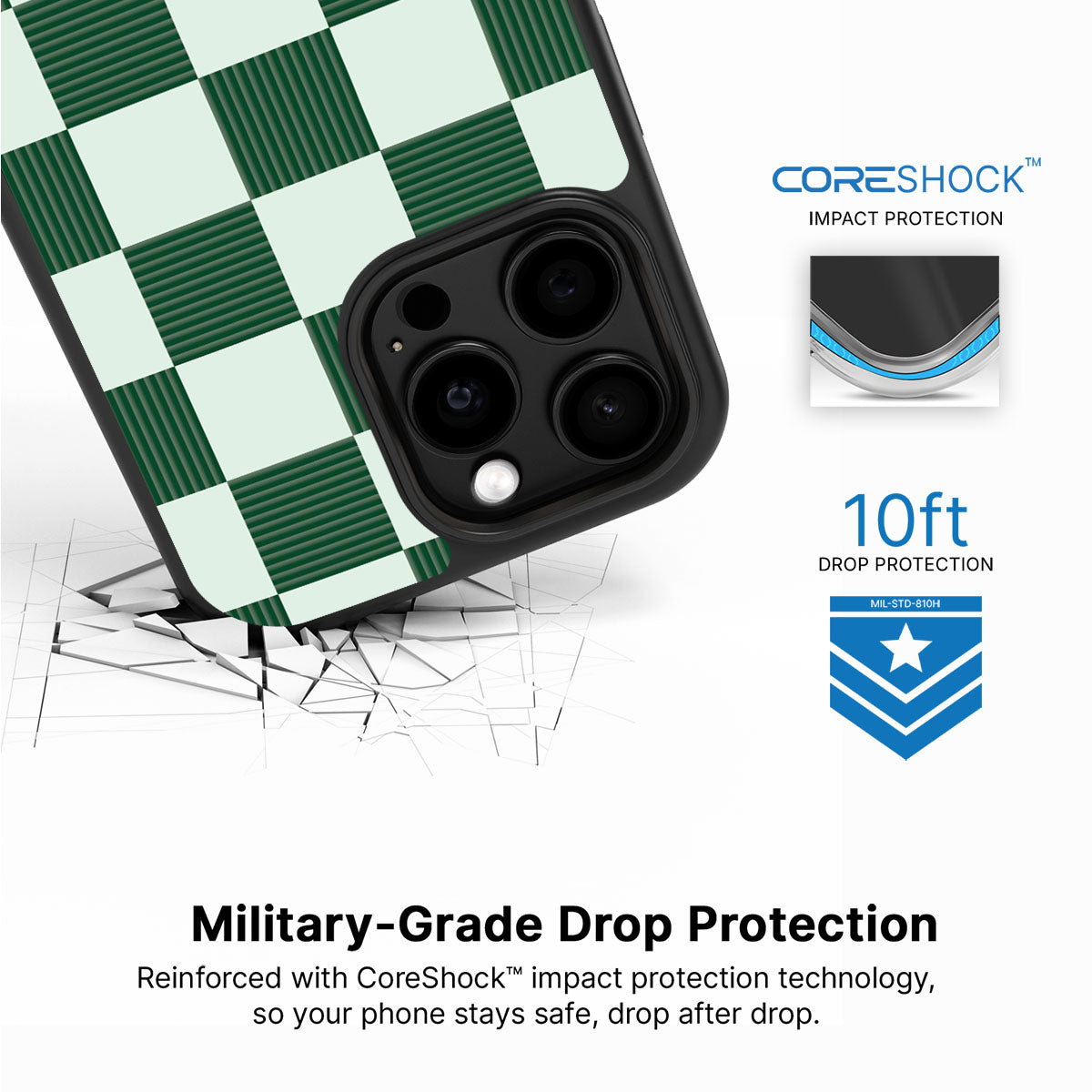 Luxe Emerald - iPhone 15 Pro Case #case type_core (magsafe), #case type_core (non magsafe)