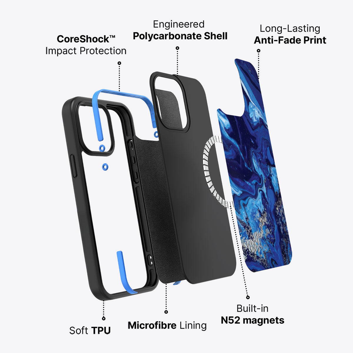 Mystic Waters - iPhone 15 Pro Case #case type_core (magsafe)