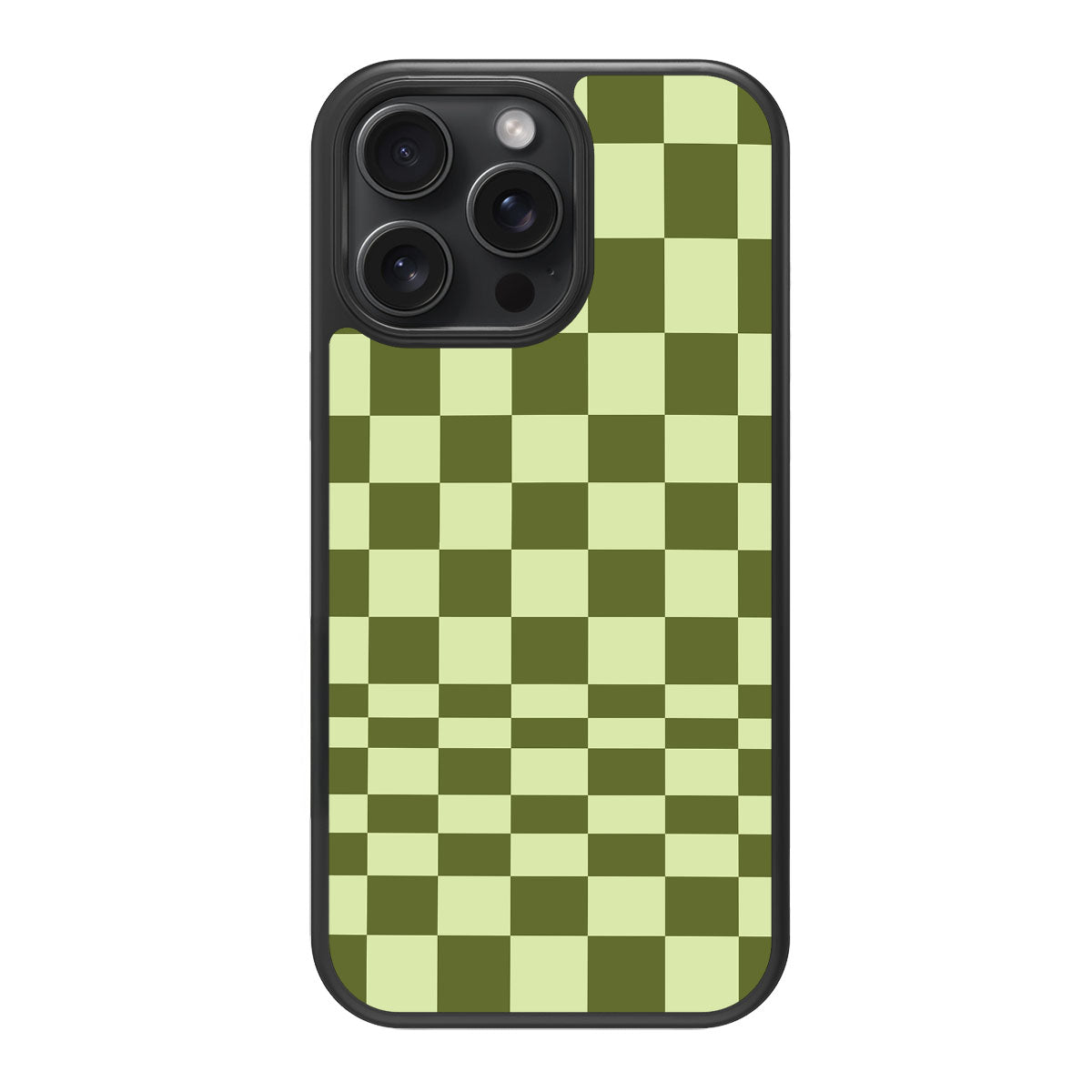 Olive Meadow design back view – iPhone 15 Pro case