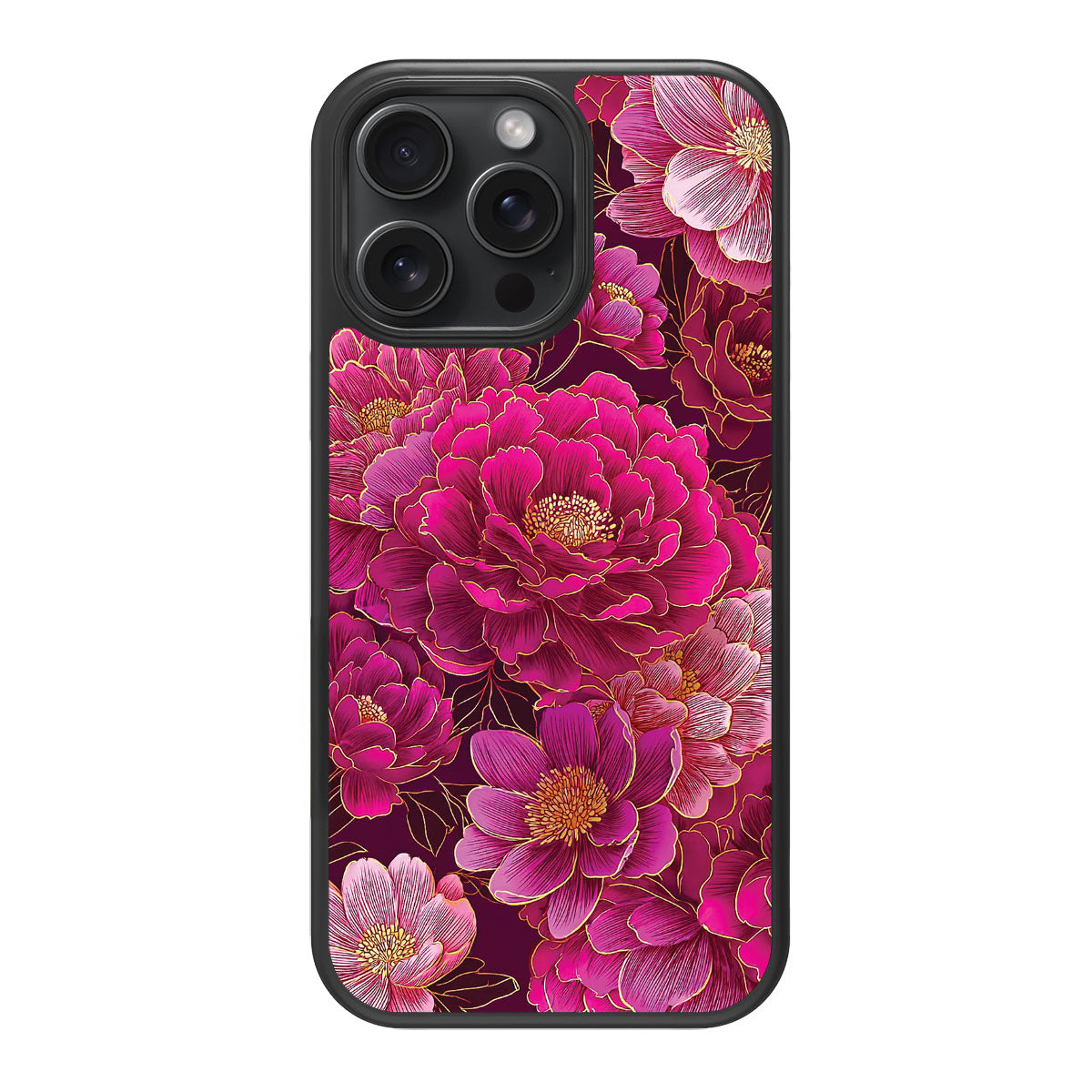 Pink Reverie design back view – iPhone 15 Pro case
