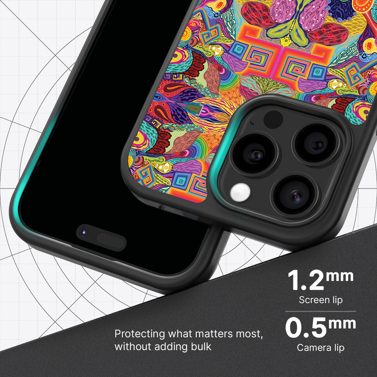 Psychaedellic - iPhone 15 Pro Case #case type_core (magsafe), #case type_core (non magsafe)