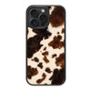 Cowhide Designer iPhone 15 Pro Case – Swiss Cow | MagSafe