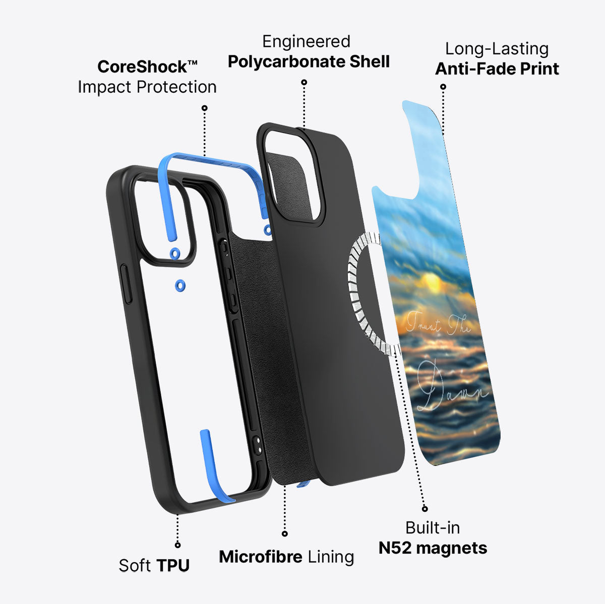 Trust the Dawn - iPhone 15 Pro Case #case type_core (magsafe)