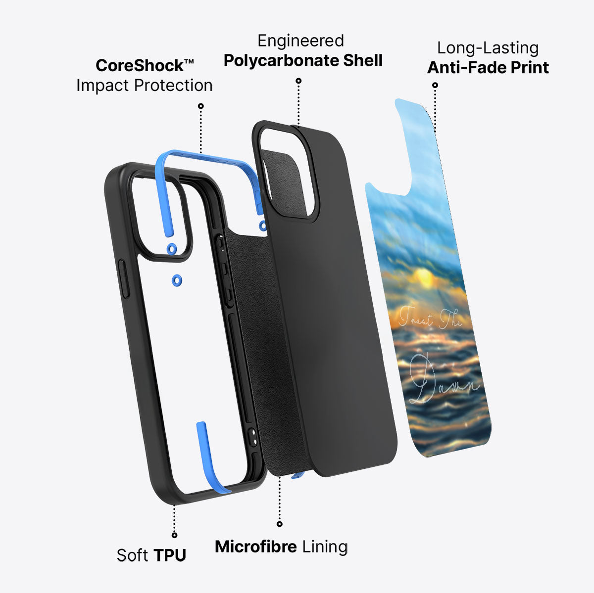 Trust the Dawn - iPhone 15 Pro Case #case type_core (non magsafe)