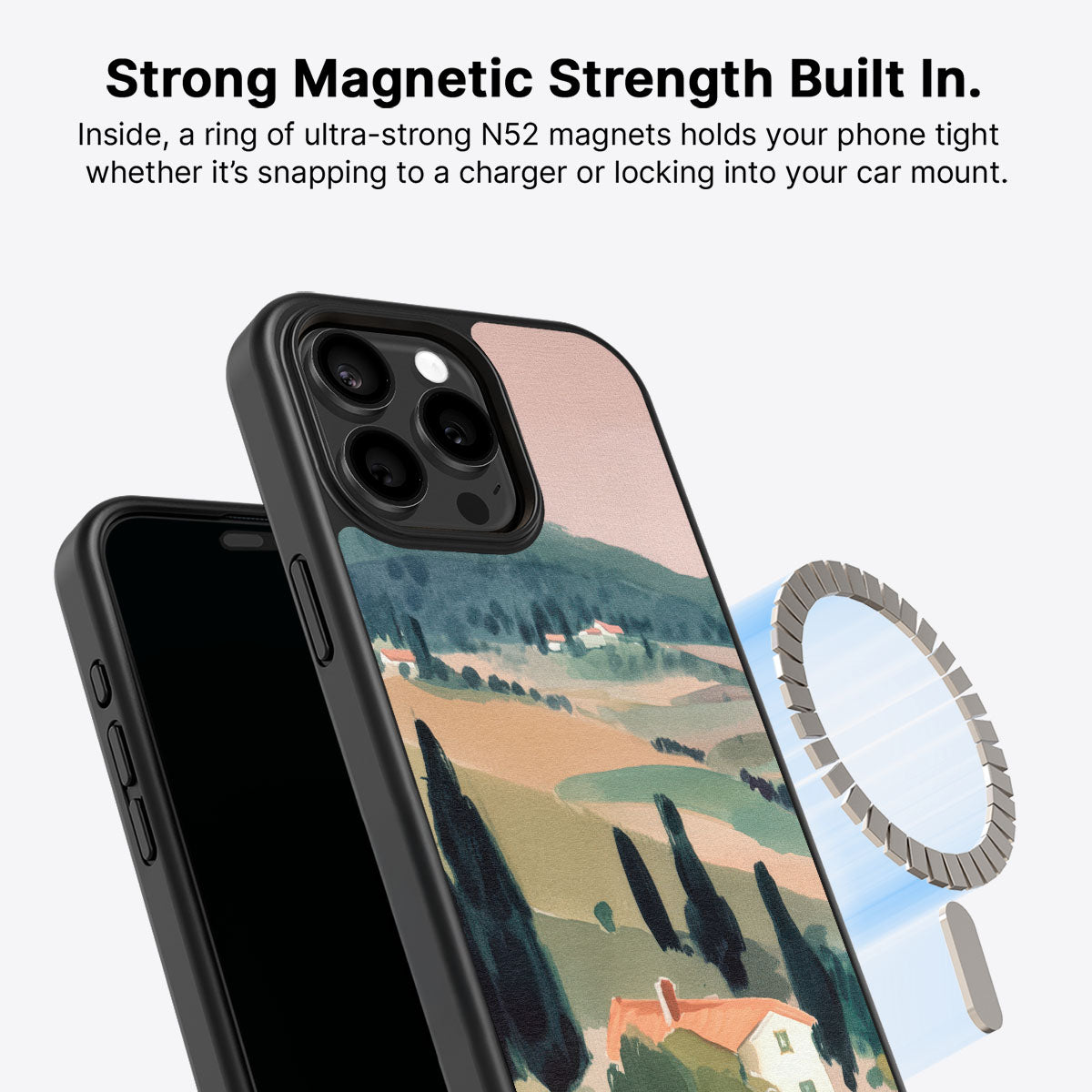 iPhone 15 Pro MagSafe case – Tuscan Holiday design