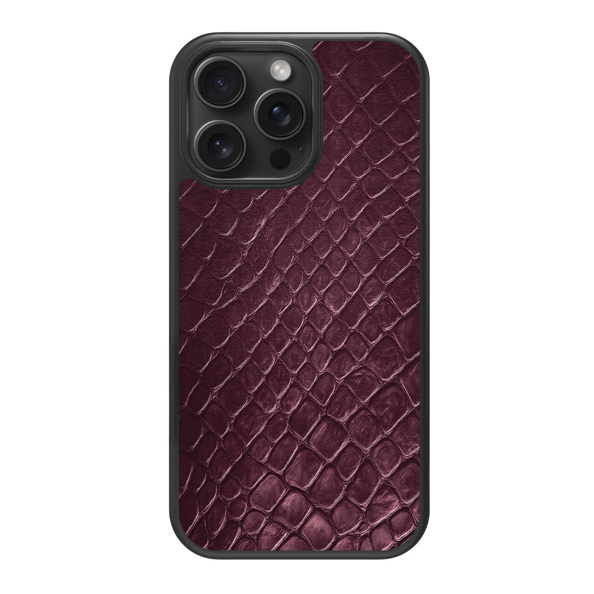 Wine Python design back view – iPhone 15 Pro case